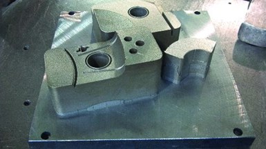  plate of tooling inserts