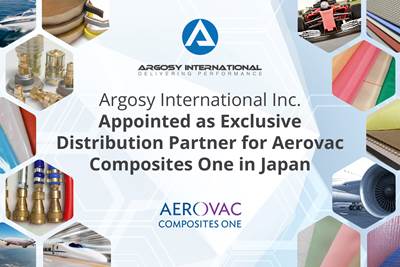 Argosy International appointed exclusive distribution partner for Aerovac Composites One in Japan