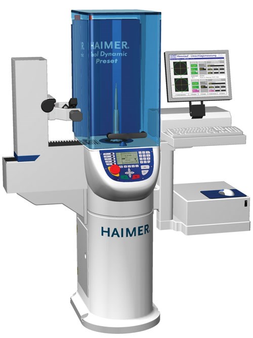 tool balancing machine and shrink fit system