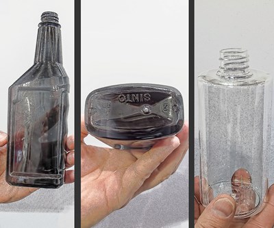 Tiny Stretch-Blow Machine Makes Unusual Bottles