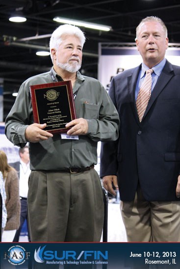 Alan Olick receives his NASF Award