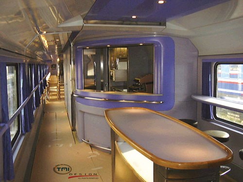 Railcar interior