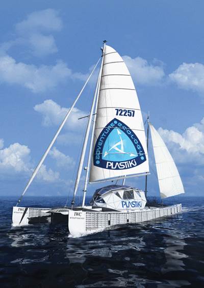 Seaworthy showcase: Post-consumer composite catamaran nears completion