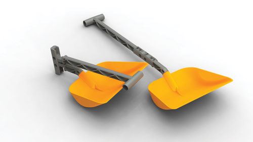 folding handle shovel