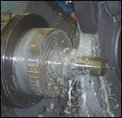 CNC O.D. grinding operation
