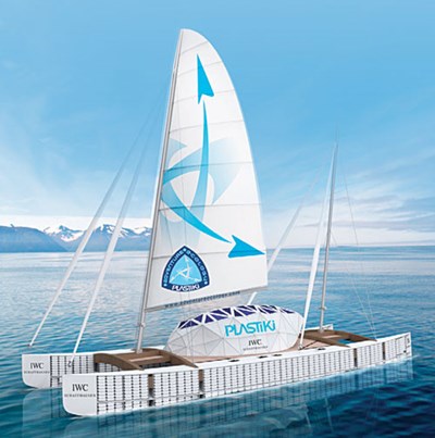 Thermoplastic catamaran highlights plastic waste recycling