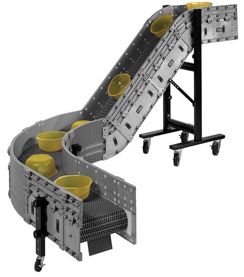 Modular, reconfigurable conveyor from Dynamic Conveyor.
