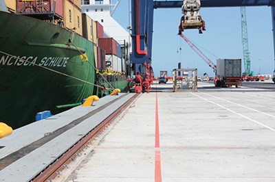 Quay cable tray: Composites upgrade container ship terminal