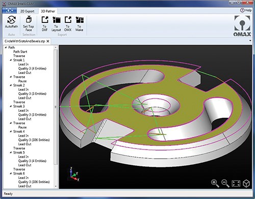 Con reconocimiento automático de operaciones mecanizables de modelos sólidos en 3D, el Intelli-CAM puede identificar automáticamente las superficies de corte y los contornos de las piezas CAD en 3D. 