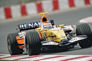 The R28 Formula 1 race car, built by ING Renault (Enstone, U.K.). Source: ING Renault