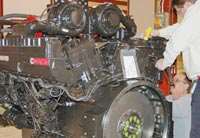 Completed diesel engine