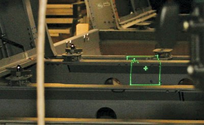 Laser projection system simplifies helicopter assembly