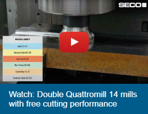 Seco Double Quatromill 14 face mills