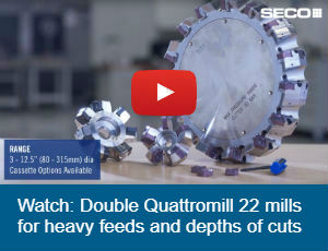 Seco Double Quatromill 22 face mills