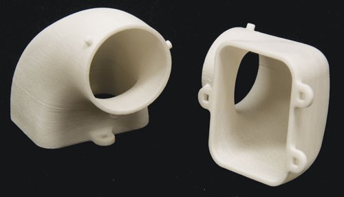 Two one-piece aerospace ducts