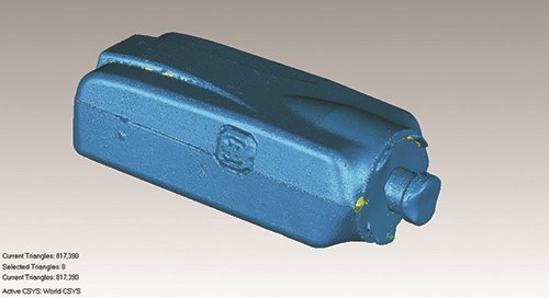CAD model of camera cover