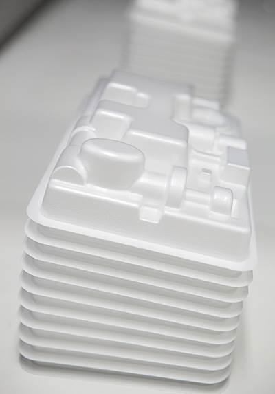 PETG Foam-Core Sheet Cushions Thermoformed Medical Packaging