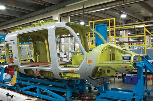 Bell 429 cabin structure