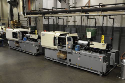 Two Nissei Hybrid type injection machines