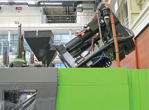 Engel injection molding system for thermoplastic composites