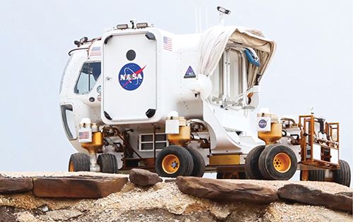 NASA Mars Rover with 3D printed parts from Stratasys technology