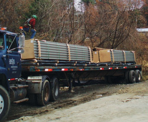 Structural Deck Components on a Truck