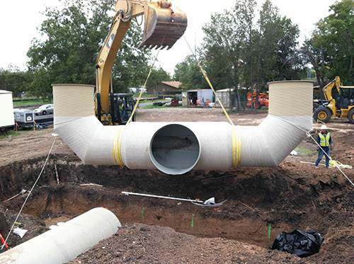 Sewer system: Corrosion protection for buried odor-control ductwork