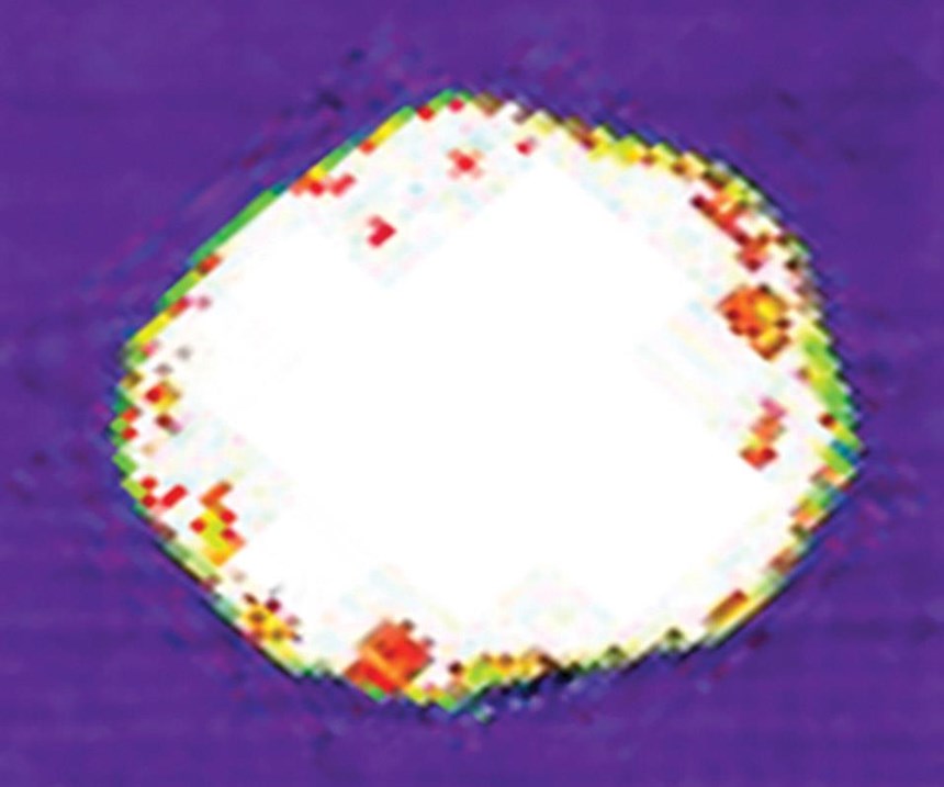 Fig 2b: ultrasonic C-scan image