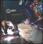 A water-cooled torch