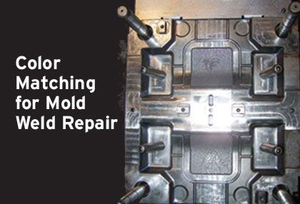 color matching for mold weld repair
