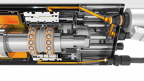 Machine Spindle Cross Section Spindle Cross Section 338x354