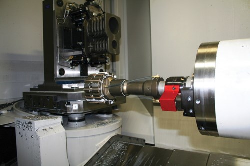 honing tool in spindle