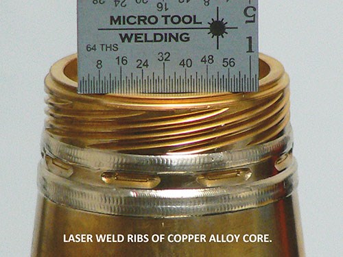 copper alloy core