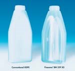Bottles with high gloss plus squeezable softness
