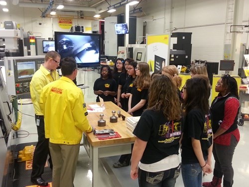 modern manufacturing demonstration for students
