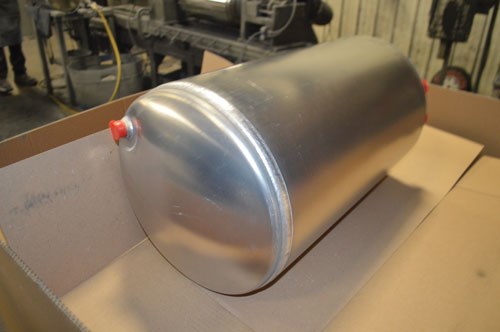 Air Brake tanks for tractor trailers manufactured by Kinninger Production.