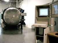 An operator PC is used to interface with the Sentinel autoclave control system, but the controller operates independently of the PC.