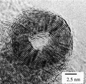 700Kx magnification of a multiwall nanotube