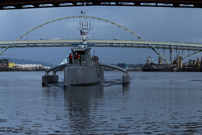 Navy unveils unmanned composites-intensive vessel 