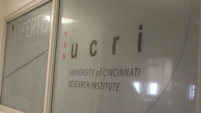 UCRI logo on window