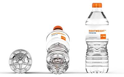 Sidel’s Lightweight Bottle Design; An Example of Resin Savings
