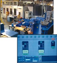Cell with two 50-taper machining centers