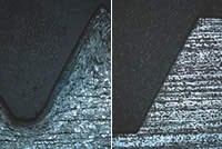 Cold forming compresses and redirects material grain