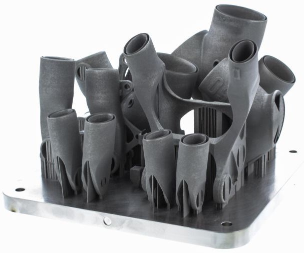 titanium lugs on 3D printing build plate