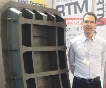 Cyclone's one-shot RTM, all-composite door was displayed at JEC World 2016.