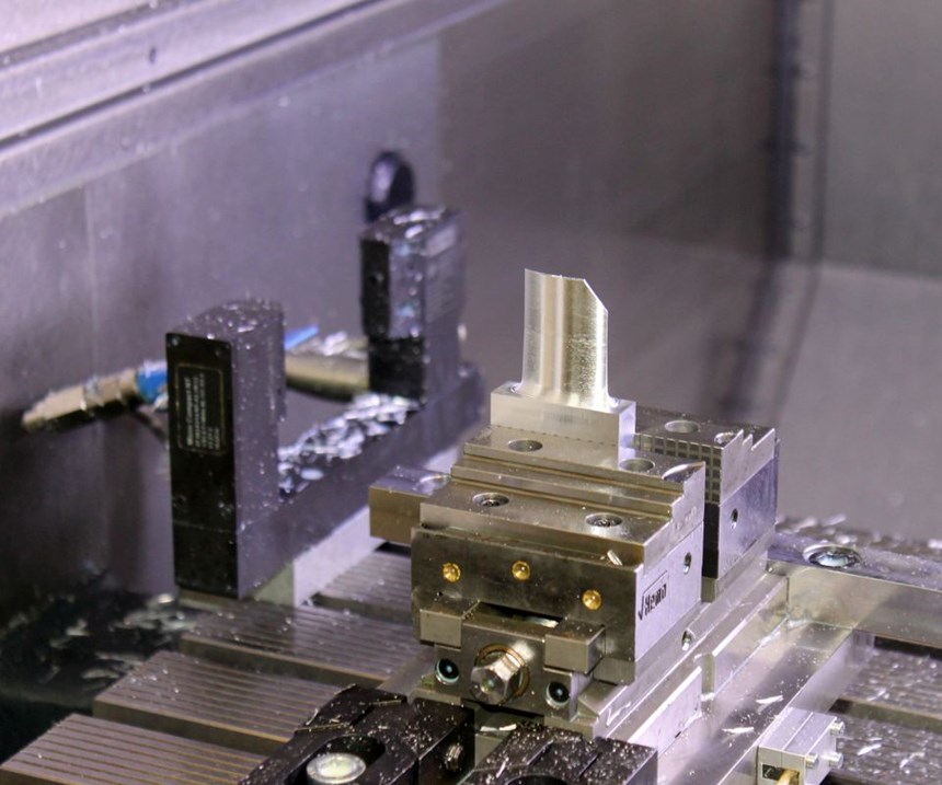 testing on an aluminum blisk on a DMG MORI HSC 55