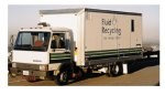 Fluid recycling truck