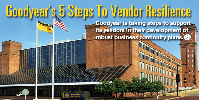 Goodyear's Five Steps To Vendor Resilience | Plastics Technology