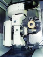 Grinding setup on a horizontal machining center