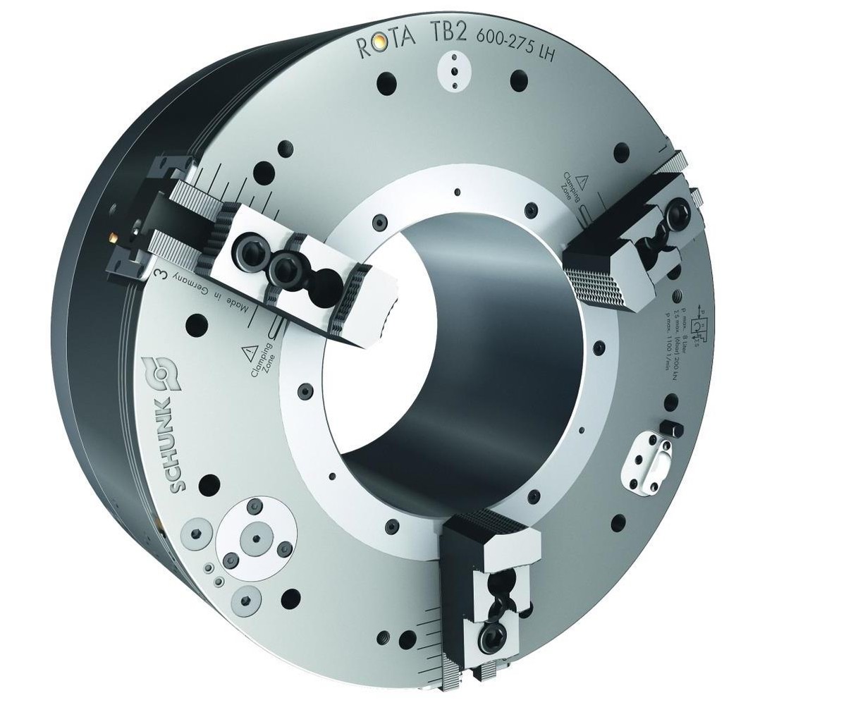 Component Power Chuck Self-Contained Power Chuck Speeds Clamping Process, Prevents ...